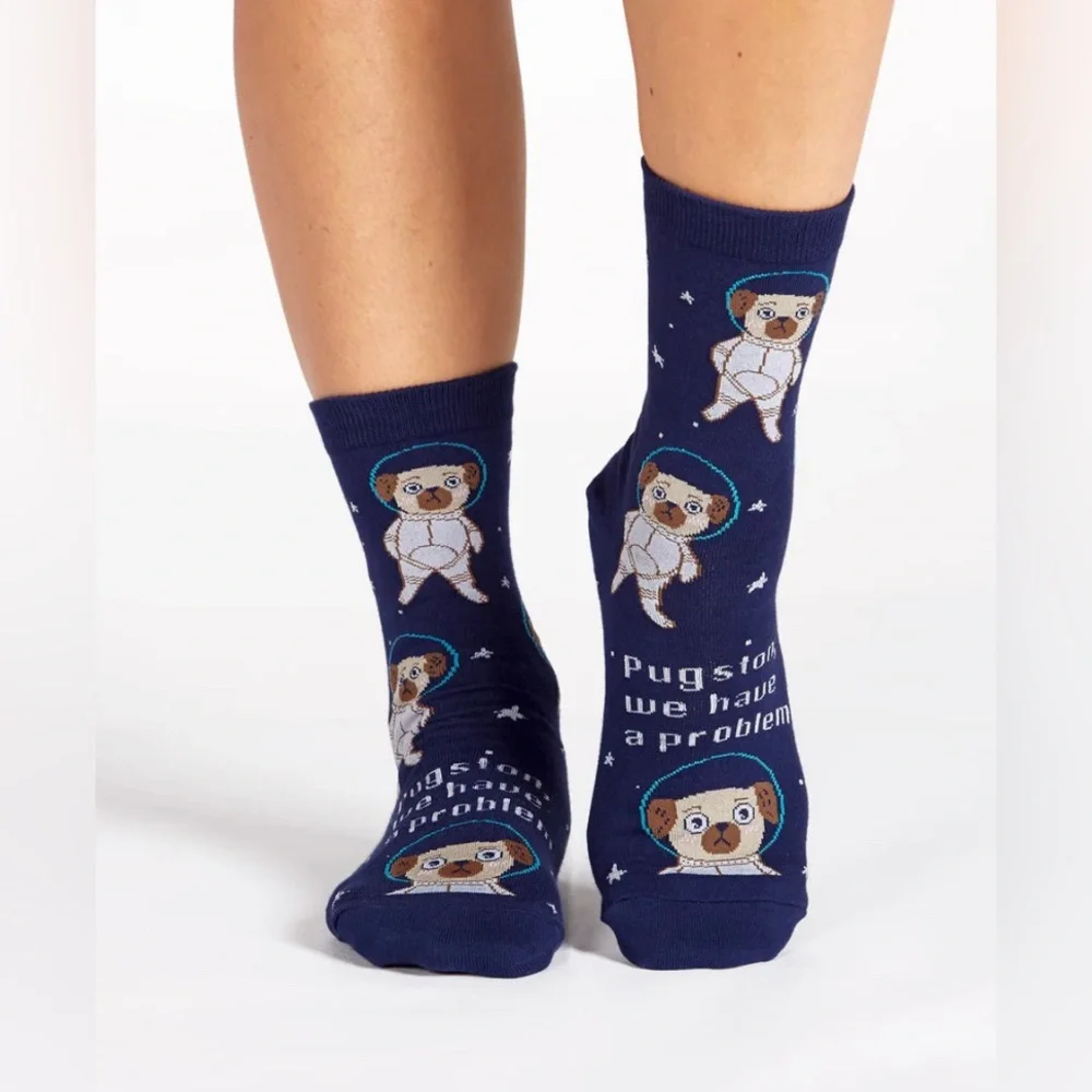 Sockittome Pugston We Have A Problem Pug Socks